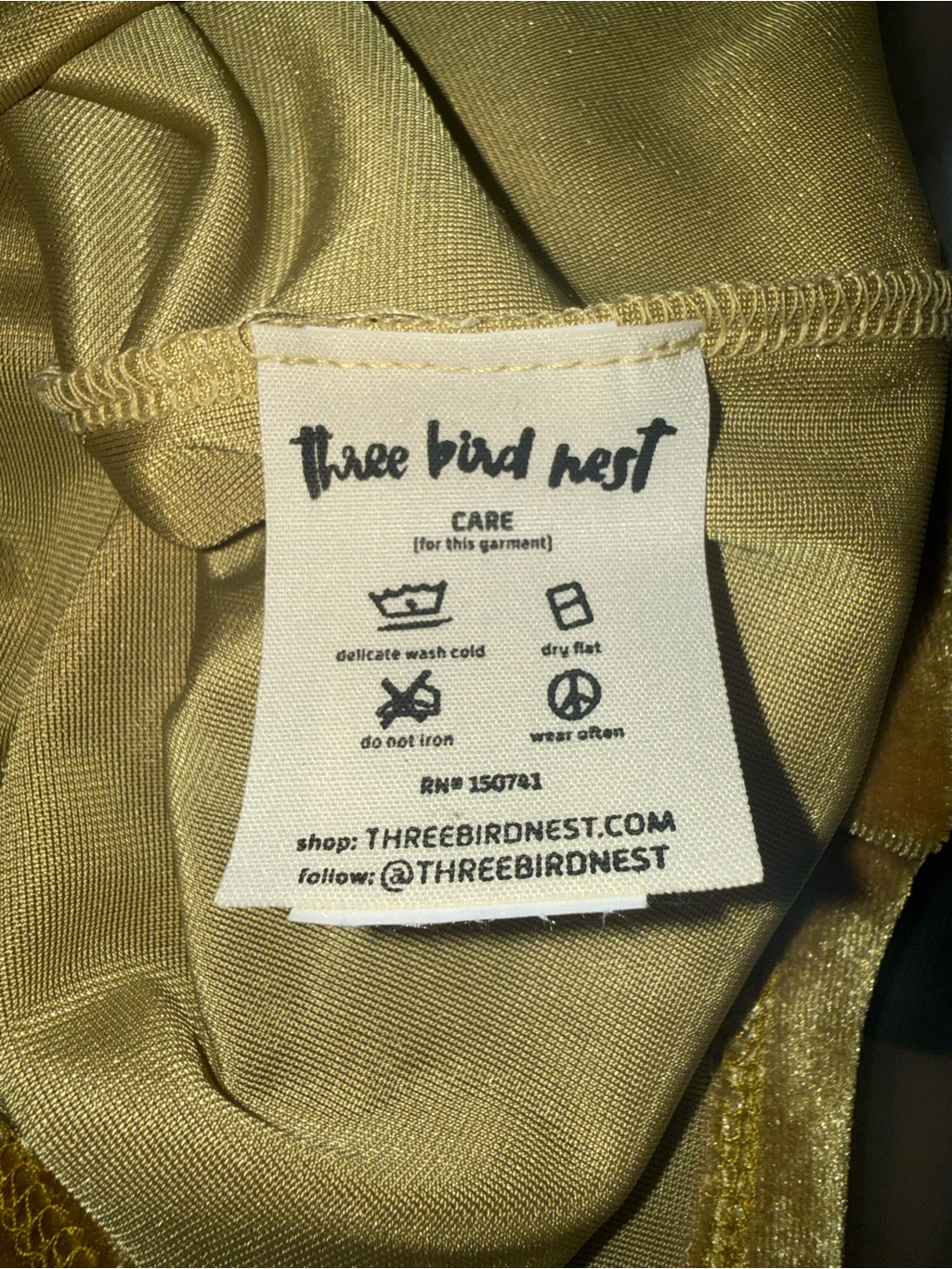 New Three Bird Nest Velvet Wide-Leg Pants Marigold Boho Xl — image 6 of 7